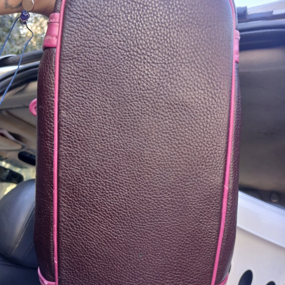 Coach Pink and Purple Leather Tote - Picture 2 of 4